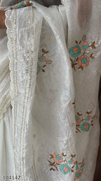 Glam Party Wear Saree + Designer Blouse Set – Sparkle & Style for Evening Events