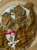 Soft Fendy Chiffon Saree – Heavy Embroidery & Sequin Glam (Festival & Party Ready)