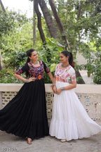 Elegant Navratri Gown 2025 – Stylish Rayon Festive Dress for Women