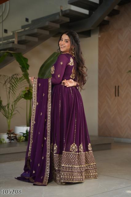 remium Wedding & Festive Embroidered Gown With Dupatta – Elite Designer Edition