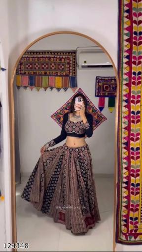 Navratri Printed Exclusive Full Stitched Lehenga Choli – Dance the Night Away in Style