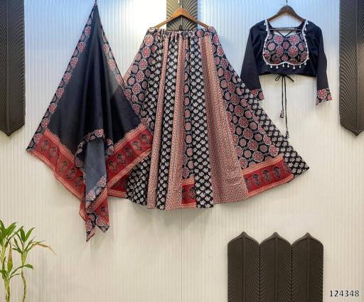 Navratri Printed Exclusive Full Stitched Lehenga Choli – Dance the Night Away in Style