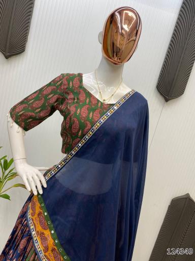 Navratri Printed Exclusive Full Stitched Lehenga Choli – Celebrate in Style  Product Description: