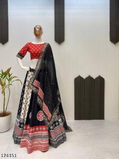 Navratri Season Printed Polly Reyon Full Stitched Lehenga Choli