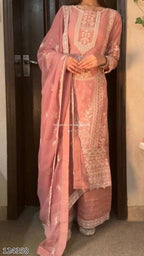 Premium Embroidered Designer Plazo Suit Set – Elegant Party & Festive Wear