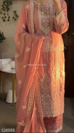 Premium Embroidered Designer Plazo Suit Set – Elegant Party & Festive Wear