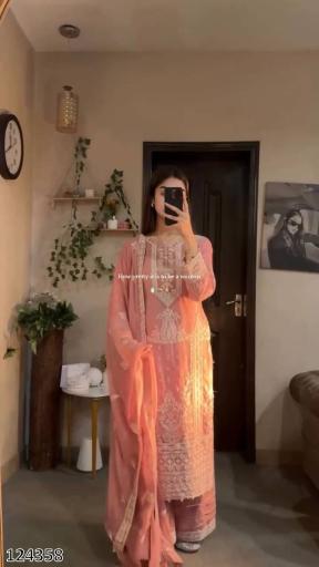 Premium Embroidered Designer Plazo Suit Set – Elegant Party & Festive Wear