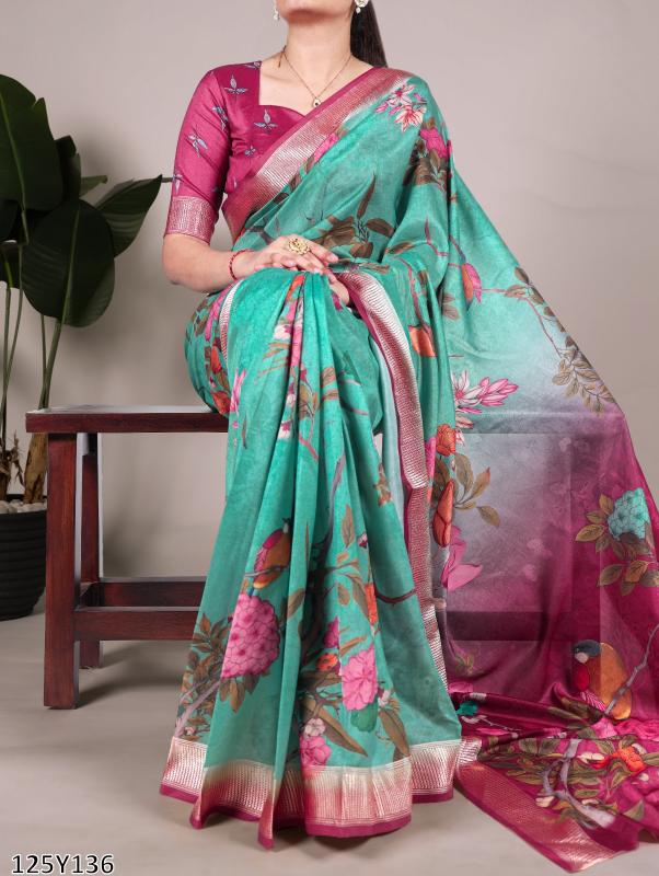 Vistara Tussar Elegance Saree