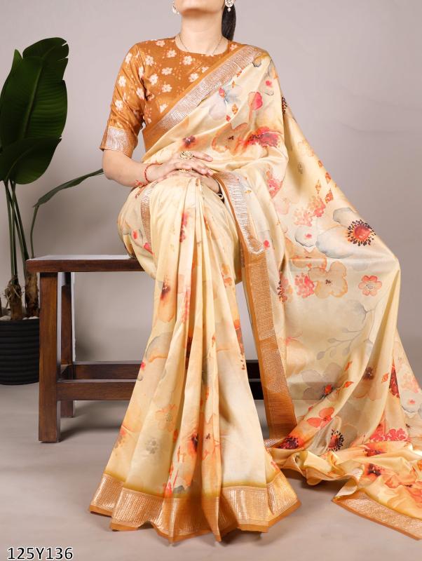 Vistara Tussar Elegance Saree
