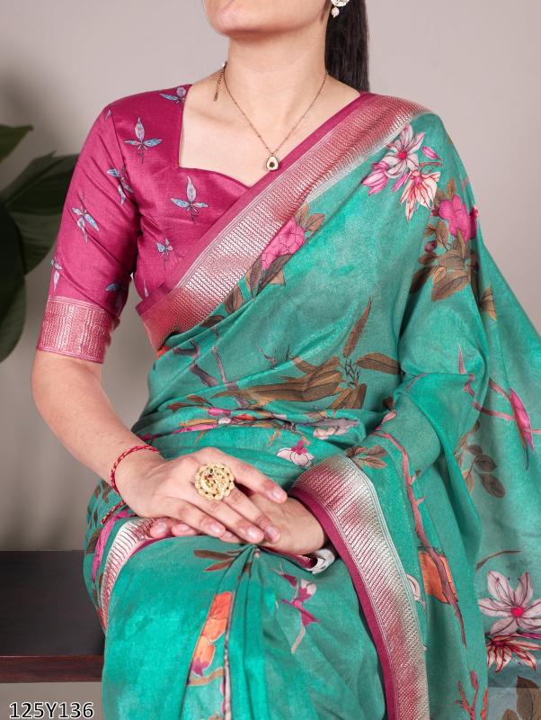 Vistara Tussar Elegance Saree