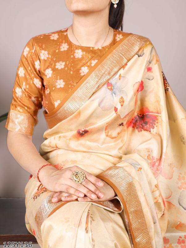 Vistara Tussar Elegance Saree