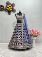 Royal Embroidered Sequence Bridal Lehenga Choli with Dupatta