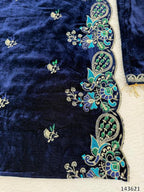 Royal Velvet Embroidered Suit Set | Premium Winter Festive & Party Wear Collection