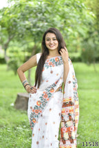 Jamdani Pure Cotton Weaving-Work Saree – Heritage Comfort Collection