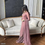 “Glamour Nights Party Top & Palazzo Dupatta Set – Pakistani Luxe Suit”