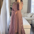 “Glamour Nights Party Top & Palazzo Dupatta Set – Pakistani Luxe Suit”