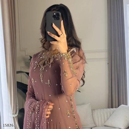 “Glamour Nights Party Top & Palazzo Dupatta Set – Pakistani Luxe Suit”