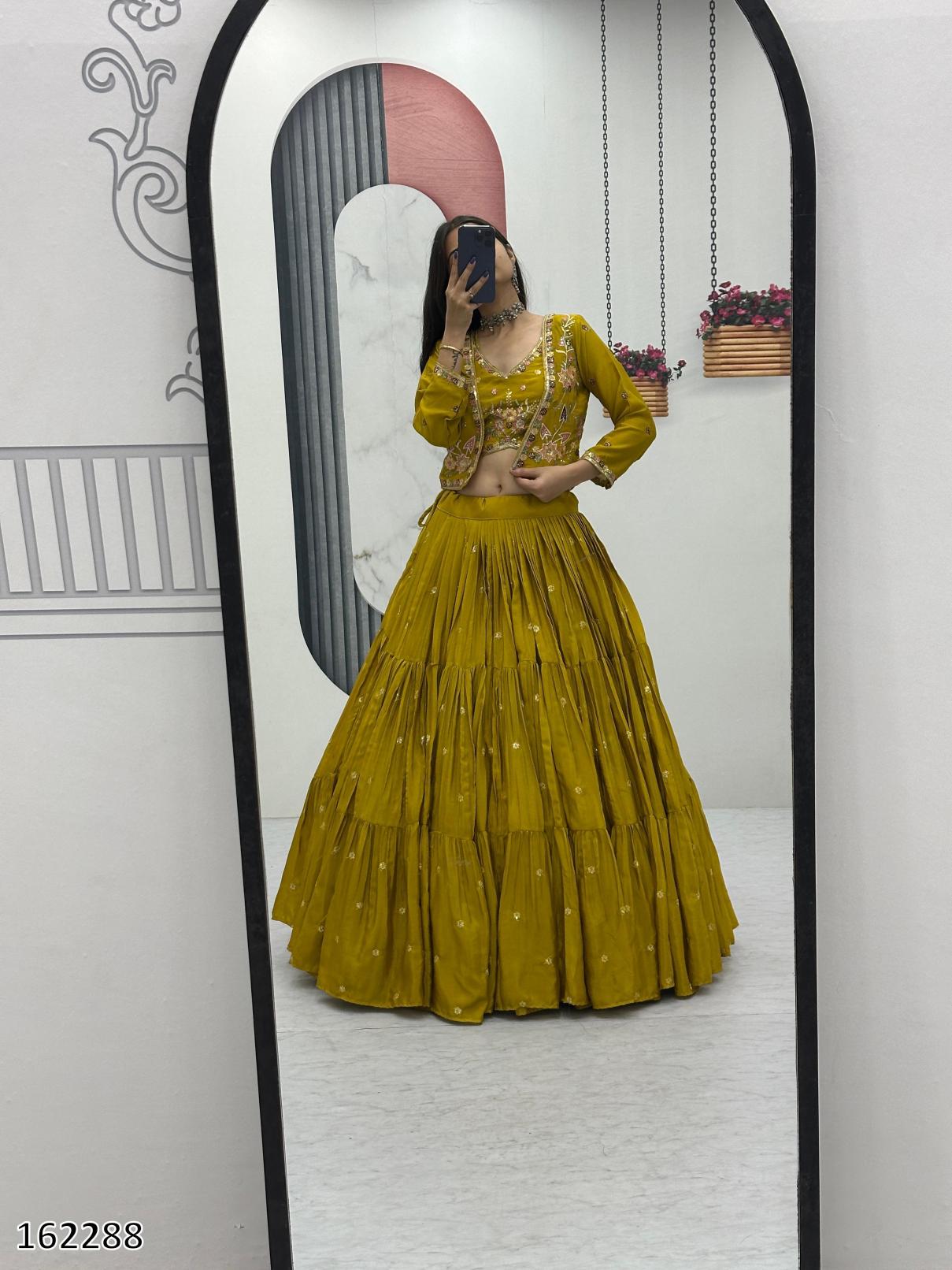 Designer Embroidered Lehenga Choli with Stylish Jacket | Premium Festive & Party Wear for Women