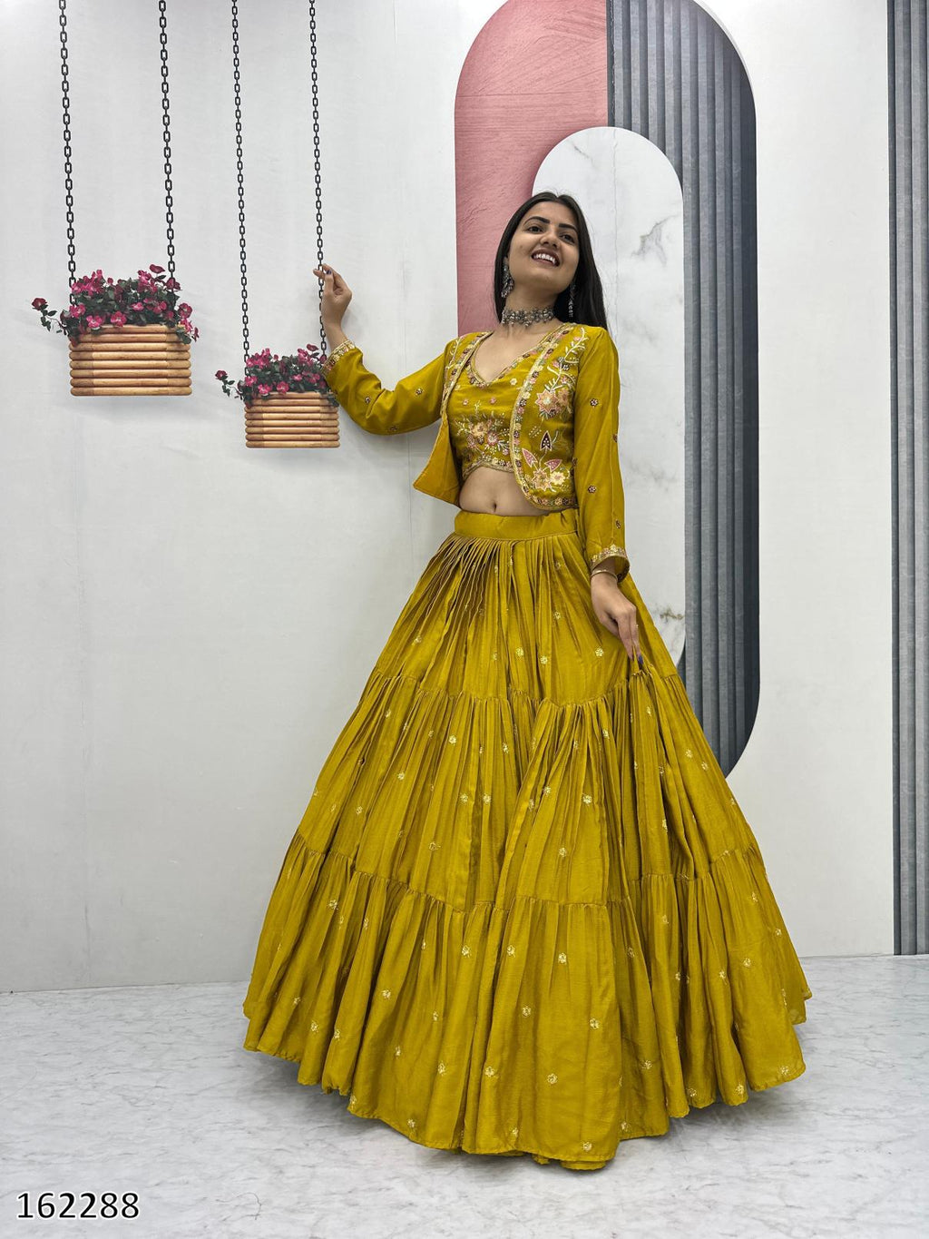 Designer Embroidered Lehenga Choli with Stylish Jacket | Premium Festive & Party Wear for Women