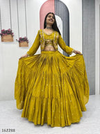 Designer Embroidered Lehenga Choli with Stylish Jacket | Premium Festive & Party Wear for Women