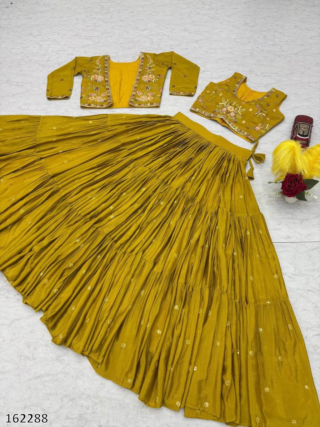 Designer Embroidered Lehenga Choli with Stylish Jacket | Premium Festive & Party Wear for Women