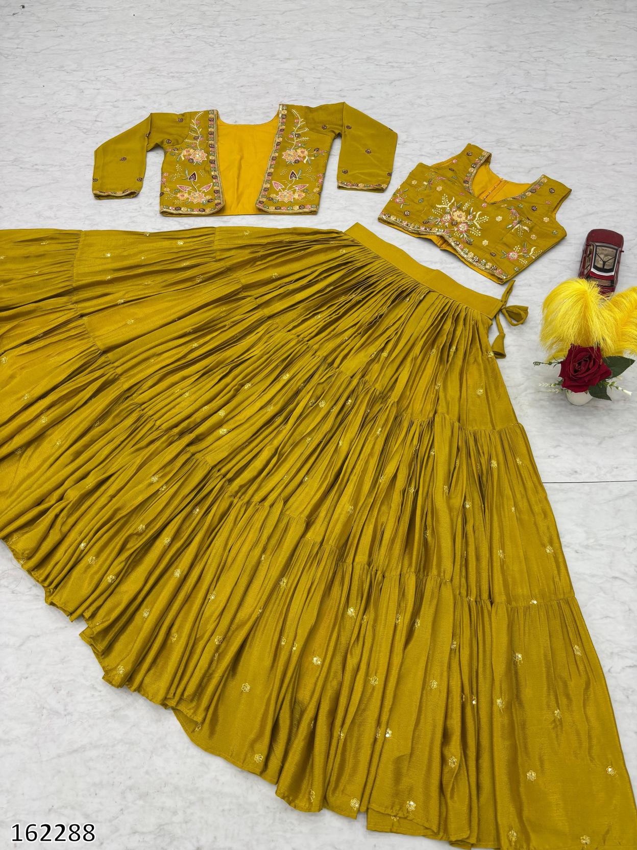 Designer Embroidered Lehenga Choli with Stylish Jacket | Premium Festive & Party Wear for Women