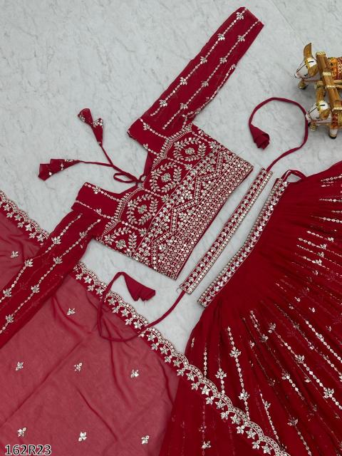 Royal Radiance Mirror Embroidered Wedding Lehenga Choli