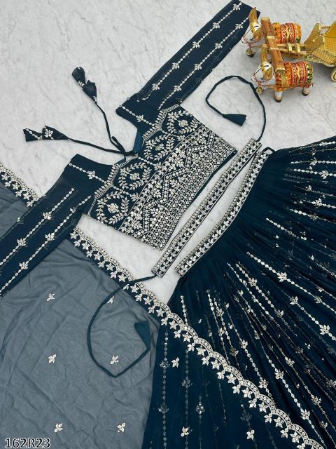 Royal Radiance Mirror Embroidered Wedding Lehenga Choli