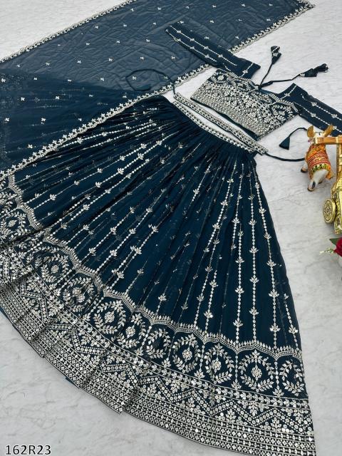 Royal Radiance Mirror Embroidered Wedding Lehenga Choli
