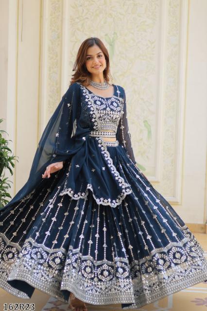 Royal Radiance Mirror Embroidered Wedding Lehenga Choli