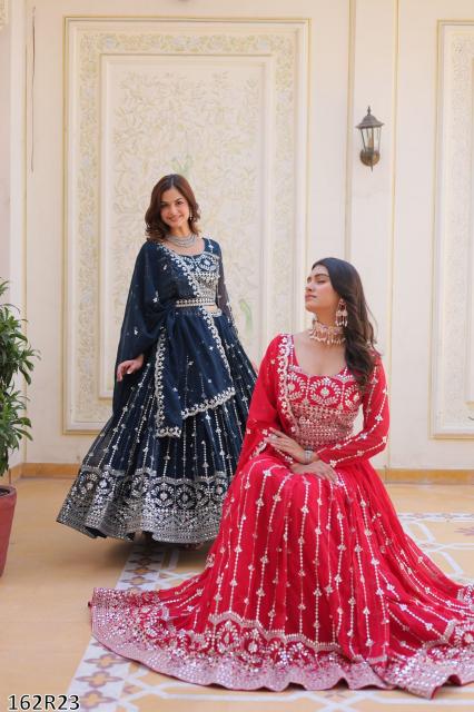 Royal Radiance Mirror Embroidered Wedding Lehenga Choli