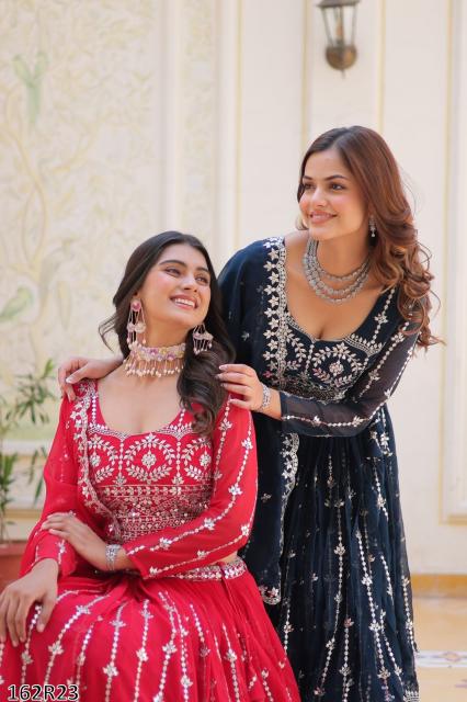 Royal Radiance Mirror Embroidered Wedding Lehenga Choli