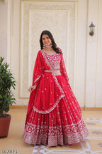 Royal Radiance Mirror Embroidered Wedding Lehenga Choli