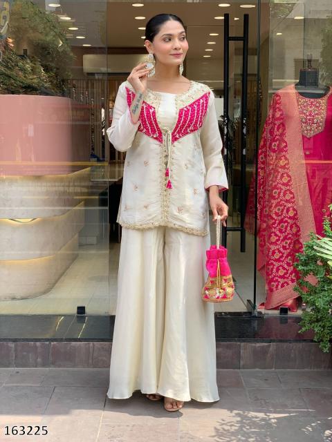 Elegant Cream & Pink Embroidered Co-ord Set – Trendy, Classy & Comfortable