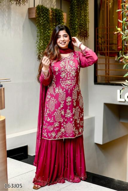 Elite Charm Embroidered Sharara Suit Set