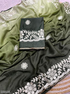 Blooming Chocolate Georgette Designer Saree – Wedding Wear Elegance