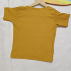 Trendy Heart Cut Ribbed Fitted Top for Women – Soft Stretchy Casual Wear