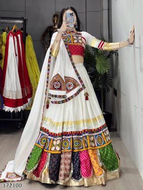 Festive Ethnic Chaniya Choli Set – Fancy Top & Dupatta Included (Navratri Showstopper)