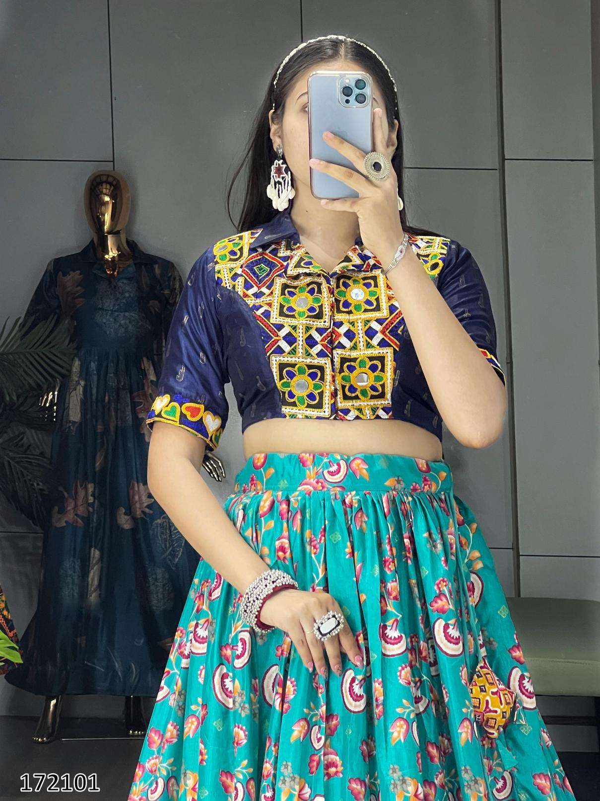 Festive Gamthi Work Ethnic Cordset – Fully Stitched, Vibrant Prints (Limited Edition)