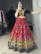 Festive Gamthi Work Ethnic Cordset – Fully Stitched, Vibrant Prints (Limited Edition)