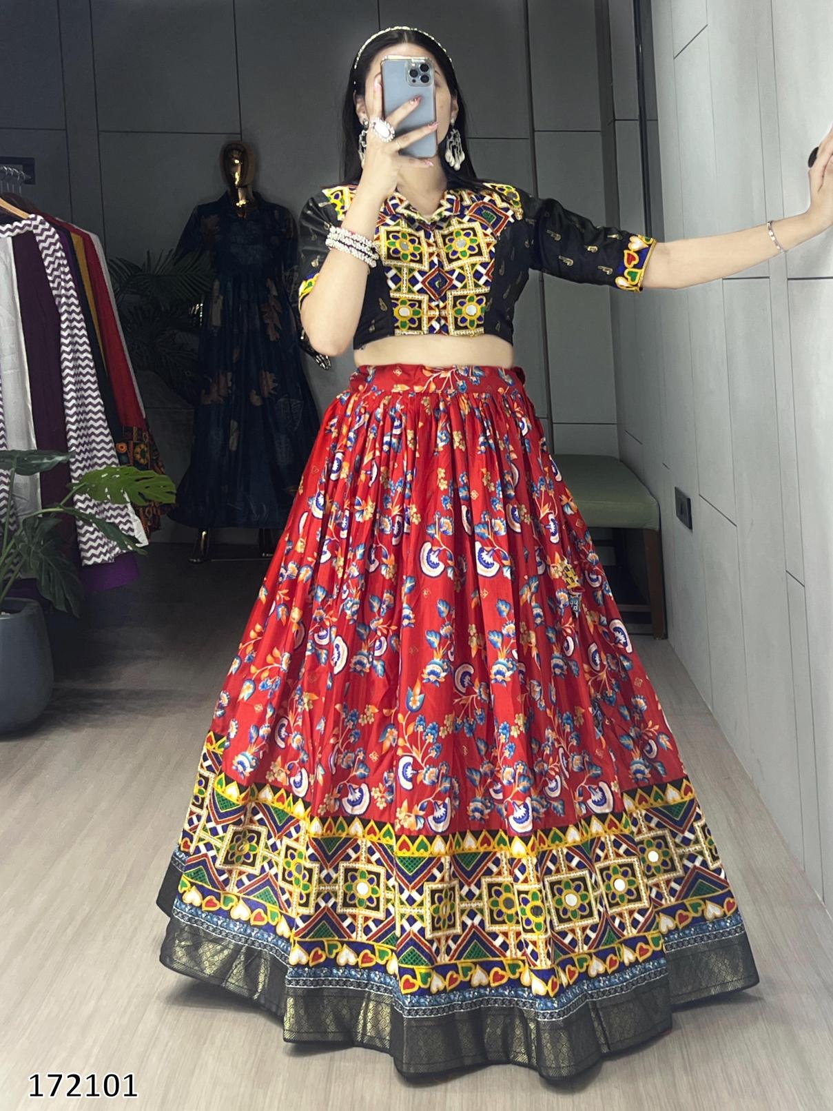 Festive Gamthi Work Ethnic Cordset – Fully Stitched, Vibrant Prints (Limited Edition)