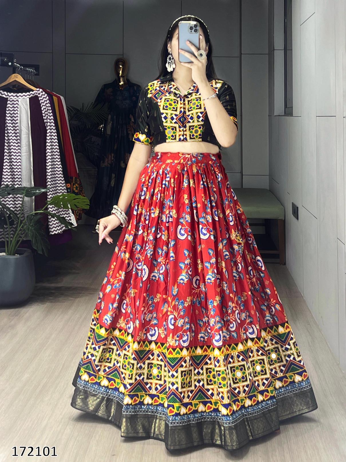 Festive Gamthi Work Ethnic Cordset – Fully Stitched, Vibrant Prints (Limited Edition)