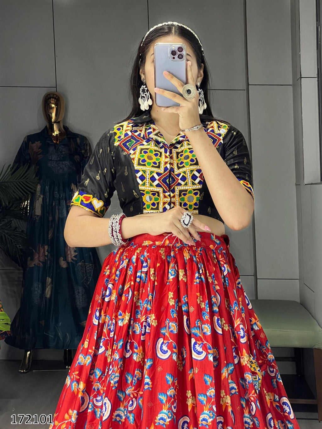 Festive Gamthi Work Ethnic Cordset – Fully Stitched, Vibrant Prints (Limited Edition)