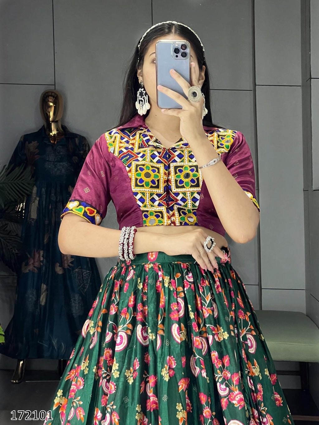 Festive Gamthi Work Ethnic Cordset – Fully Stitched, Vibrant Prints (Limited Edition)