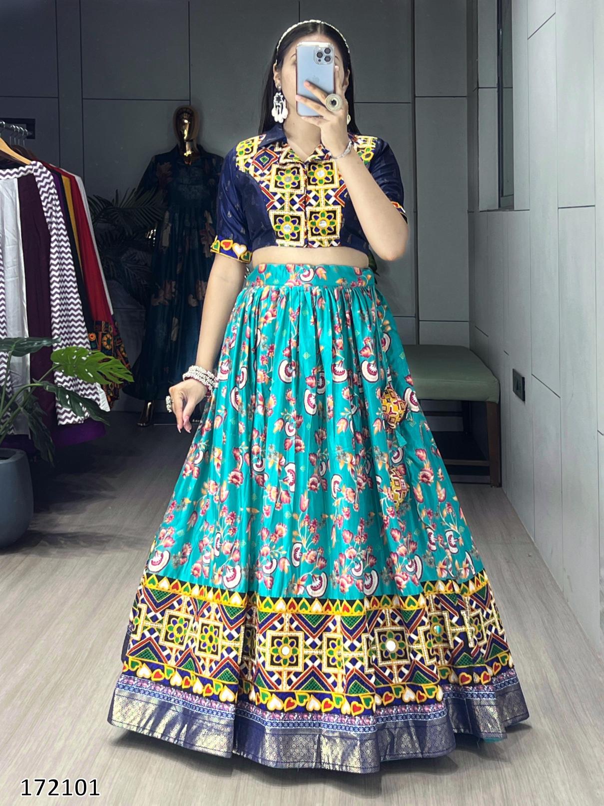 Festive Gamthi Work Ethnic Cordset – Fully Stitched, Vibrant Prints (Limited Edition)