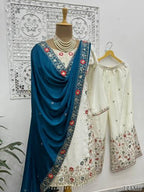 Elegant Embroidered Pakistani Suit Set with Dupatta