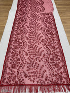 Bollywood Red Sequin Georgette Saree – Designer Glam for Weddings & Parties