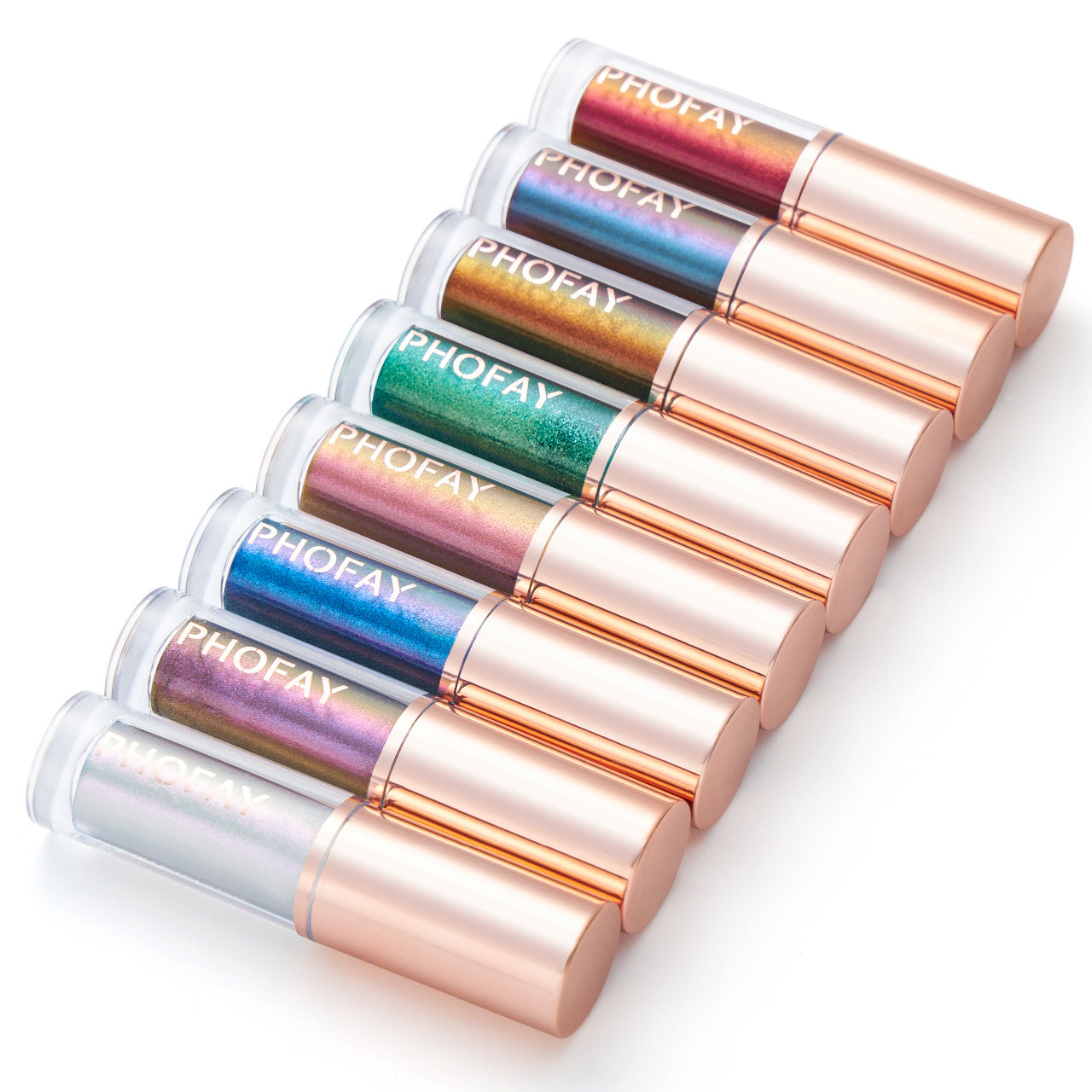 GlamGleam Liquid Glitter Eyeliner Set (8-Piece)