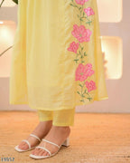 “Parampara Royale Silk Embroidered Suit with Dupatta – Heritage Glamour Set”