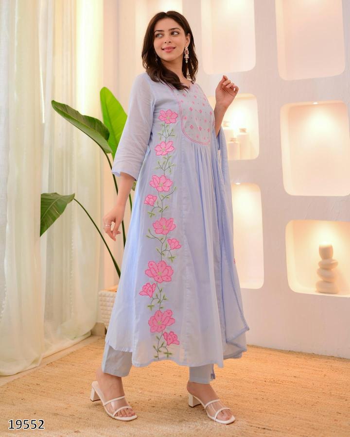 “Parampara Royale Silk Embroidered Suit with Dupatta – Heritage Glamour Set”